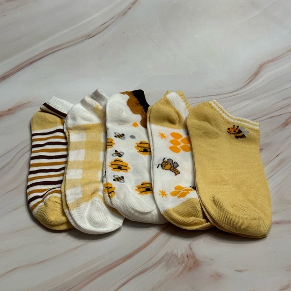 Accessories - 5PK Bee Themed Women Socks